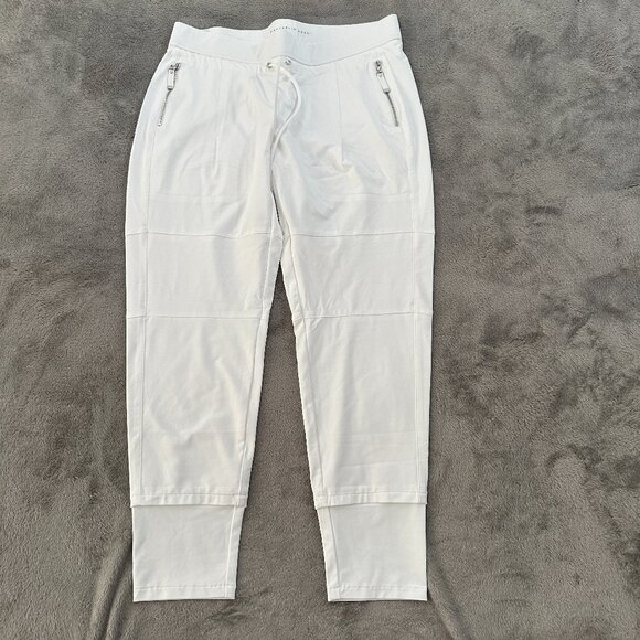 Rafaello Rossi White The Candy Pants Joggers Women's size 42 US 12 - Picture 1 of 8